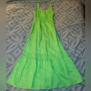 New, never worn, neon green maxi dress